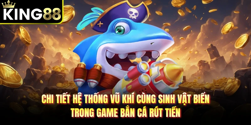 Chi tiết hệ thống vũ khí cùng sinh vật biển trong game bắn cá rút tiền